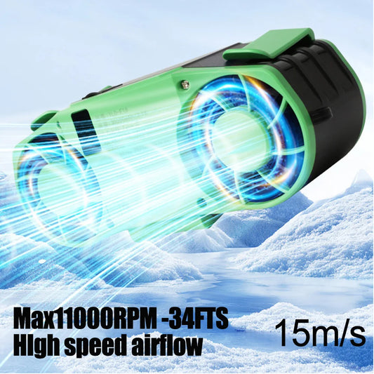 Portable Waist Fan 7 Speed 30000mAh Rechargeable Clip On Cooler