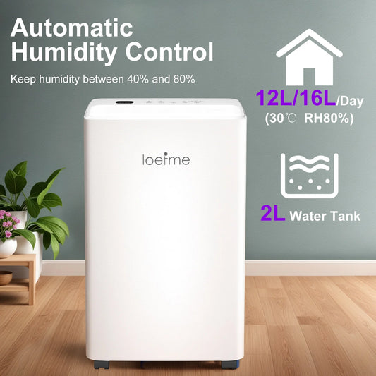 Dehumidifier 8L 10L 12L 16L/Day 24H Timer Electric Automatic Defrosting Home Bedroom 1.5L 2.0L Water Tank Wheels Pipes