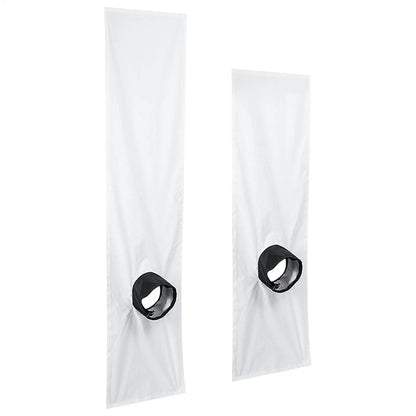 AC Window Vent Seal Kit 2m 3m Mobile Air Conditioning Sealing Cloth White