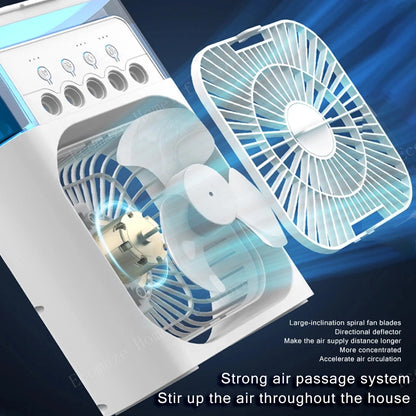 Lenovo Portable Air Cooler Humidifier Fan 3 Speed Hydrocooling 5V