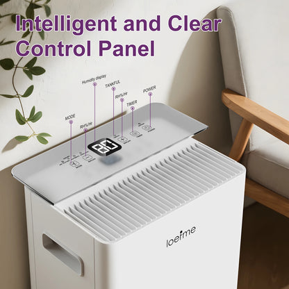 Dehumidifier 8L 10L 12L 16L/Day 24H Timer Electric Automatic Defrosting Home Bedroom 1.5L 2.0L Water Tank Wheels Pipes