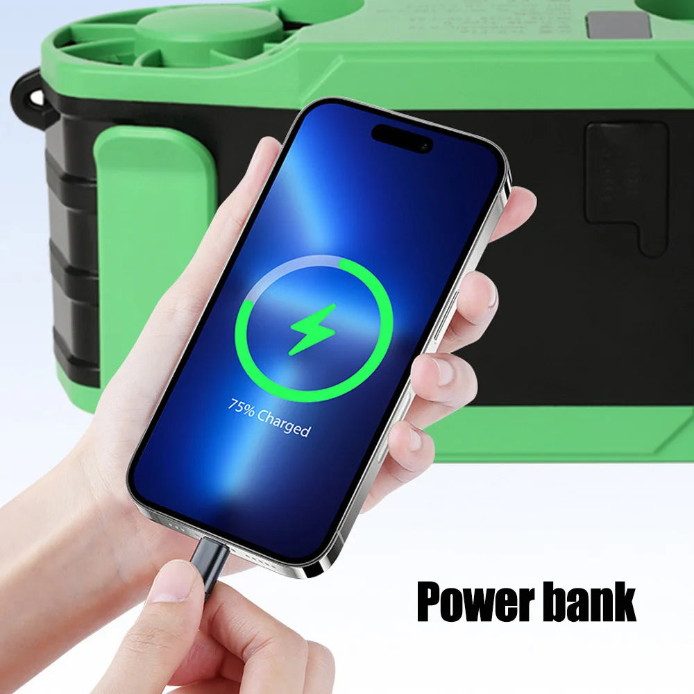 Portable Waist Fan 7 Speed 30000mAh Rechargeable Clip On Cooler