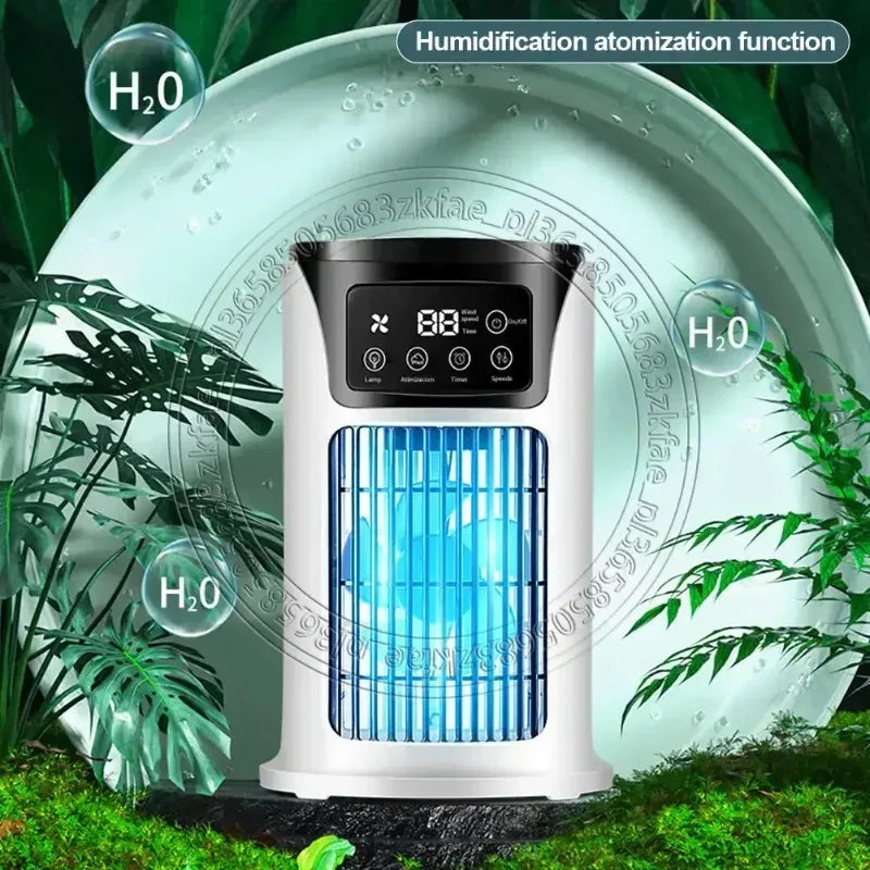 Portable Evaporative Air Cooler Humidifier Fan 6 Speed USB 300ml