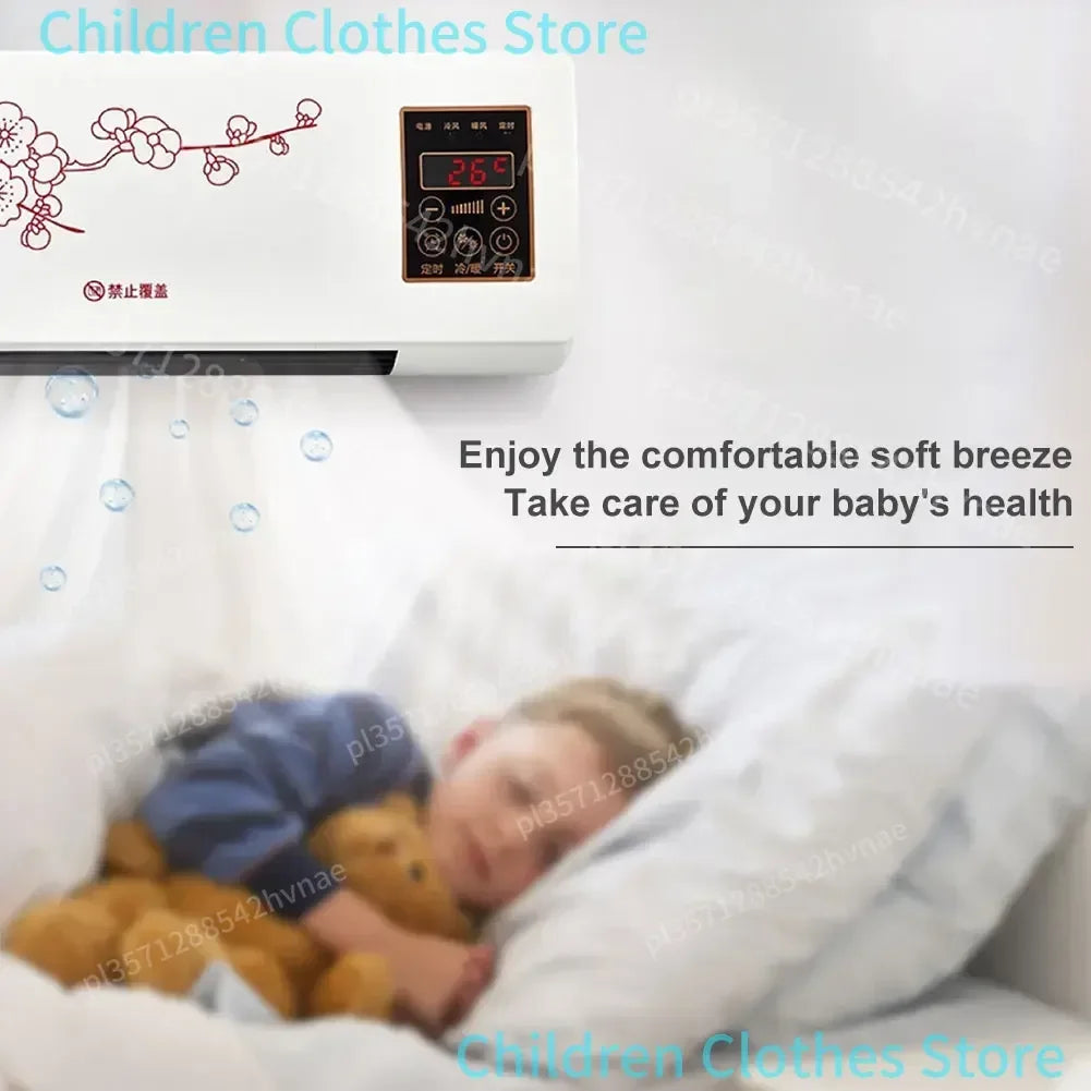 Wall Mounted Heater Cooler 1800W Remote Control Touch Screen 16-40°C