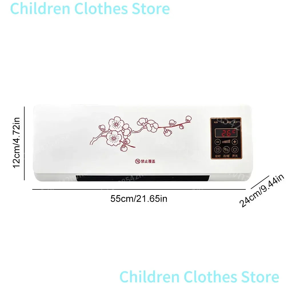 Wall Mounted Heater Cooler 1800W Remote Control Touch Screen 16-40°C