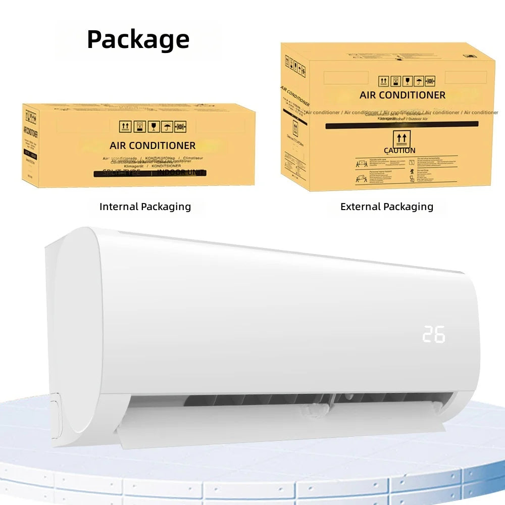 24000 BTU Inverter Split Air Conditioner Cooling Heating R410A Full Copper Pipe Energy Efficient Wall Mount AC 30-55 m²