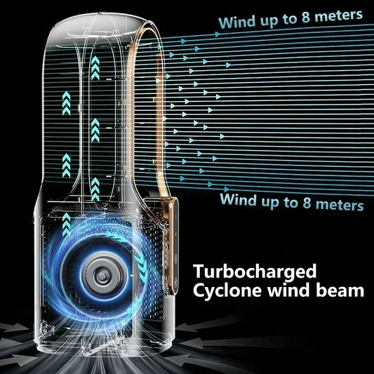 Portable Mini Air Conditioner USB Air Cooler Bladeless Electric Fan 6-Speed Silent Timed Humidifier