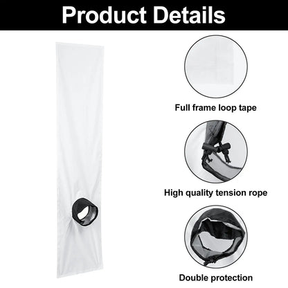 AC Window Vent Seal Kit 2m 3m Mobile Air Conditioning Sealing Cloth White