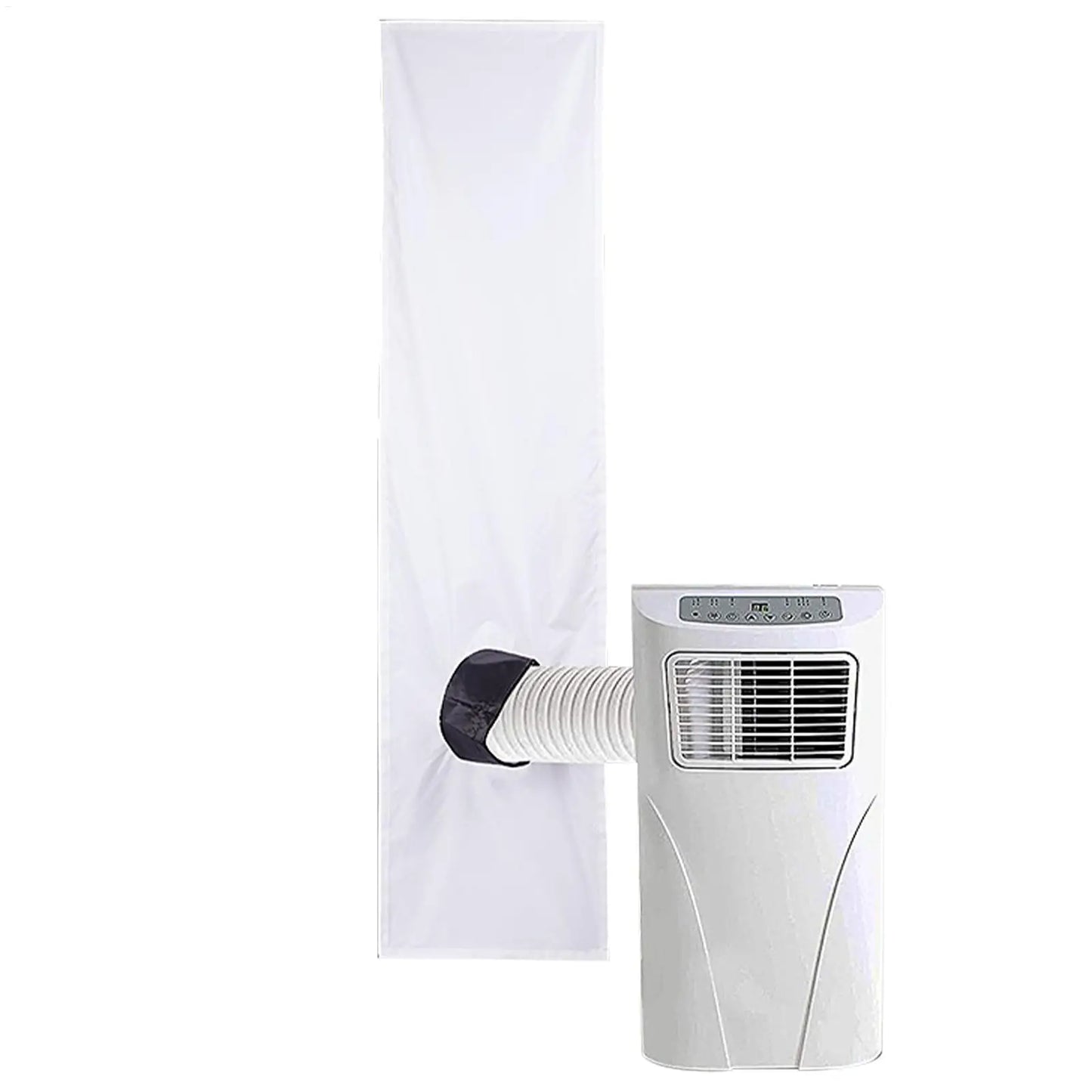 AC Window Vent Seal Kit 2m 3m Mobile Air Conditioning Sealing Cloth White