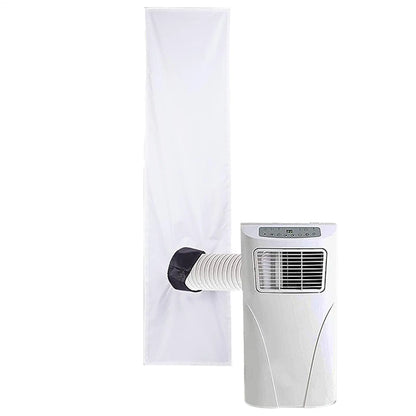 AC Window Vent Seal Kit 2m 3m Mobile Air Conditioning Sealing Cloth White
