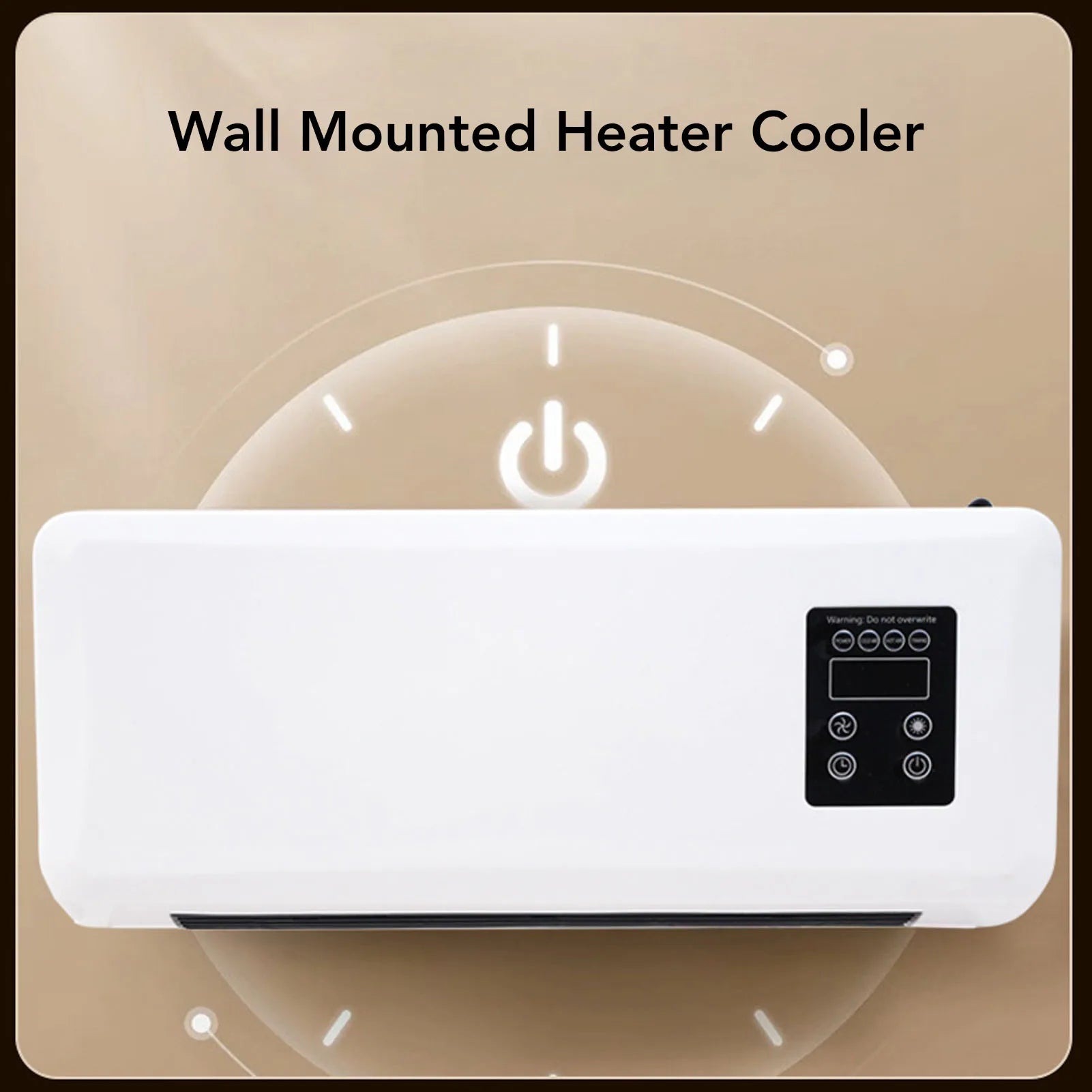 Wall Mounted Heater Cooler Energy Efficient Climate Control 16.54in