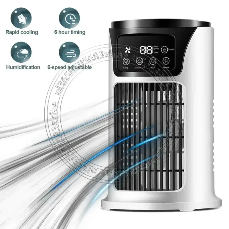 Portable Evaporative Air Cooler Humidifier Fan 6 Speed USB 300ml