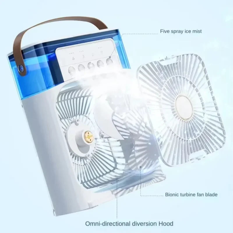 Lenovo Portable Air Cooler Humidifier Fan 3 Speed Hydrocooling 5V
