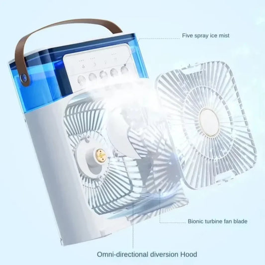 Lenovo Portable Air Cooler Humidifier Fan 3 Speed Hydrocooling 5V