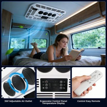 12V/24V Rooftop Air Conditioner For RV Truck Van Trailer Motorhome