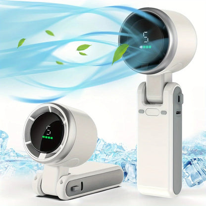 3-In-1 Fan 5-Speed 3600mAh Rechargeable USB Travel Mini Fan