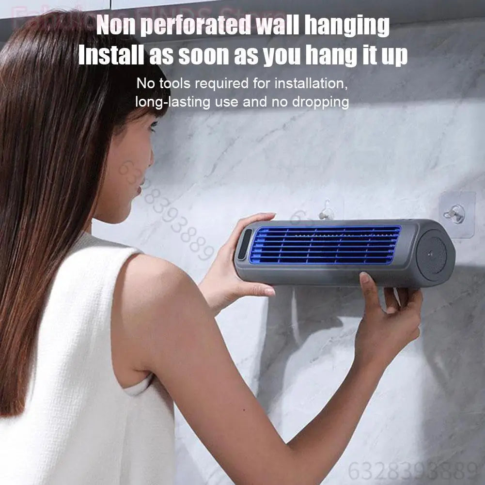 Portable Air Conditioner Fan 3 Speeds 2000mAh Rechargeable Quiet Cooling Desk