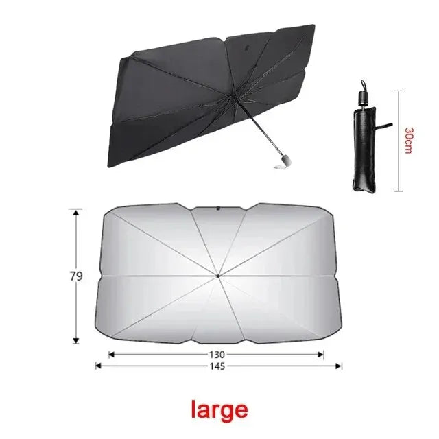 Folding Car Windshield Sun Shade Umbrella