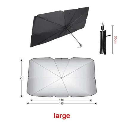 Folding Car Windshield Sun Shade Umbrella