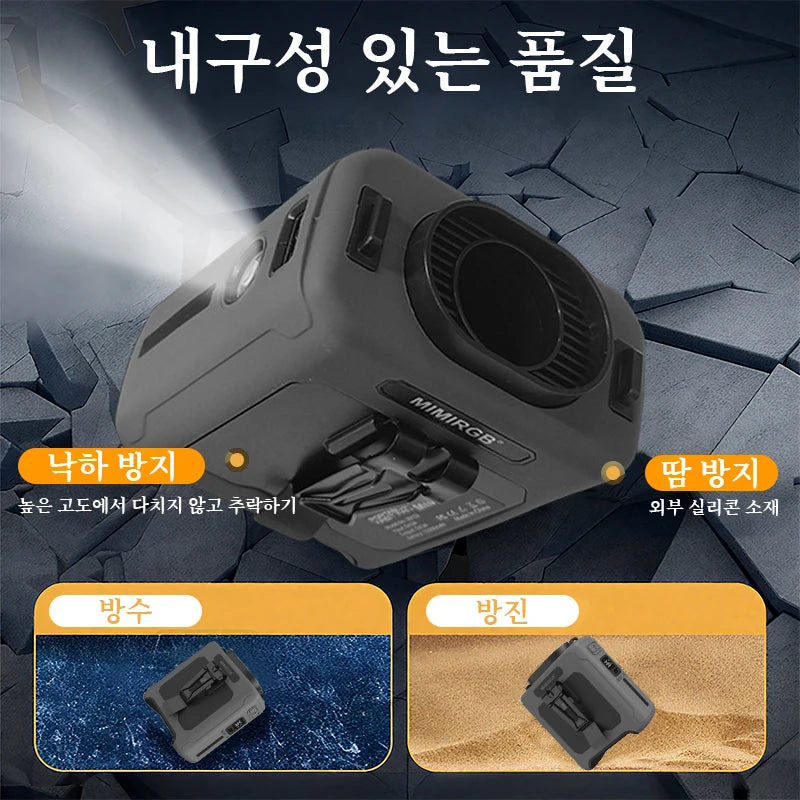10000mAh Waist Fan 5-Speed Lightweight 40H Outdoor Hands-Free Cooling