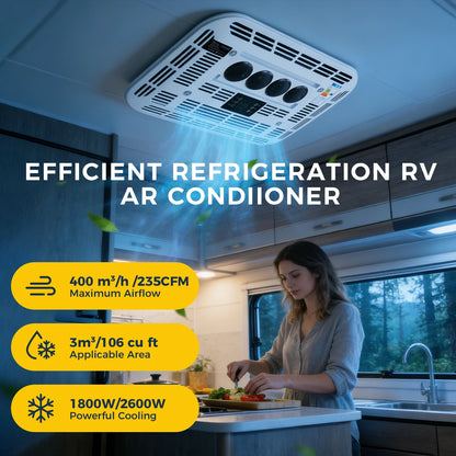 12V/24V Rooftop Air Conditioner For RV Truck Van Trailer Motorhome