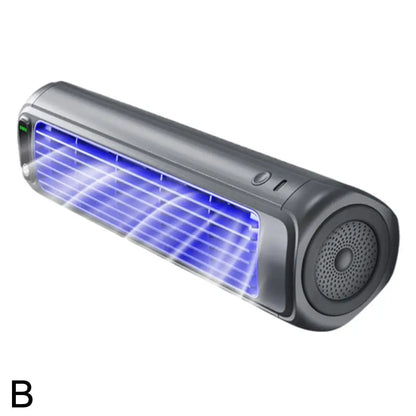 Portable Air Conditioner Fan 3 Speeds 2000mAh Rechargeable Quiet Cooling Desk