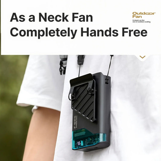 Portable Waist Fan 7 Speed 30000mAh Rechargeable Clip On Cooler