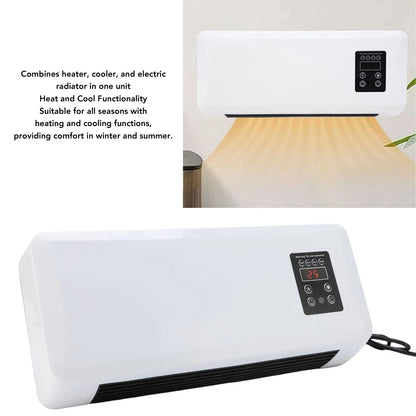 Wall Mounted Heater Cooler Energy Efficient Climate Control 16.54in