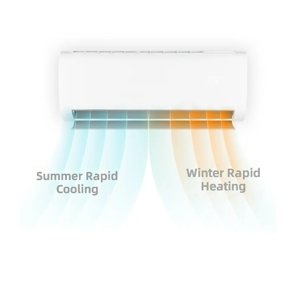 24000 BTU Inverter Split Air Conditioner Cooling Heating R410A Full Copper Pipe Energy Efficient Wall Mount AC 30-55 m²