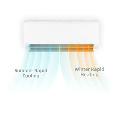 24000 BTU Inverter Split Air Conditioner Cooling Heating R410A Full Copper Pipe Energy Efficient Wall Mount AC 30-55 m²