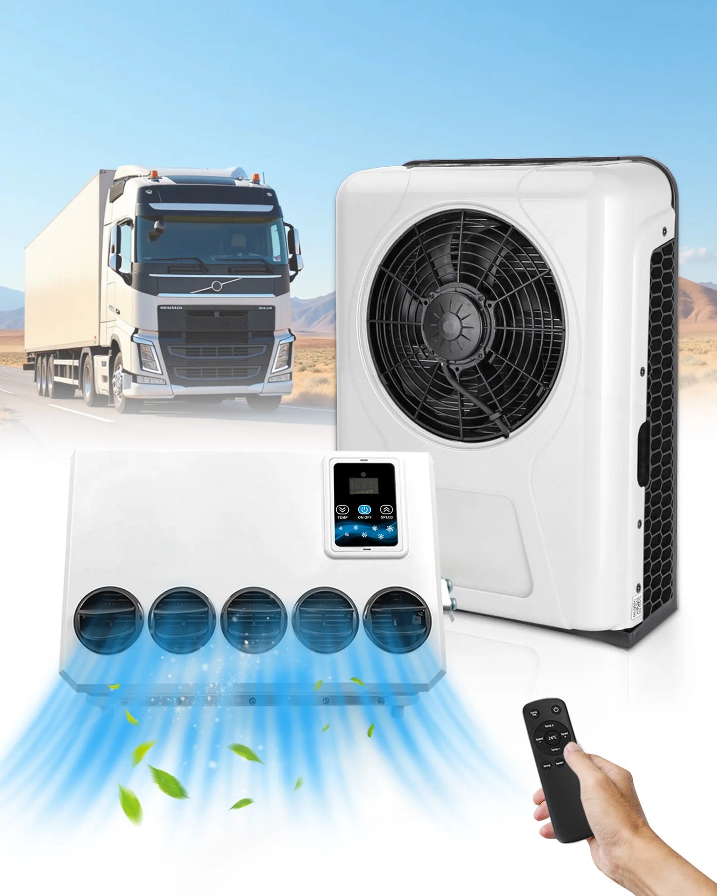12V Split Air Conditioner For RV Truck Van Motorhome Camper