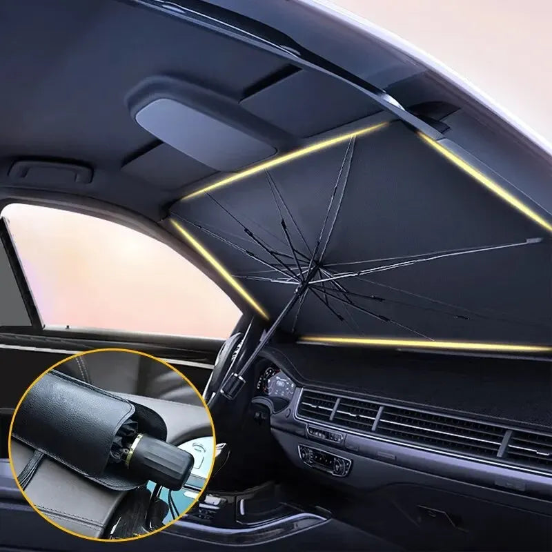 Folding Car Windshield Sun Shade Umbrella