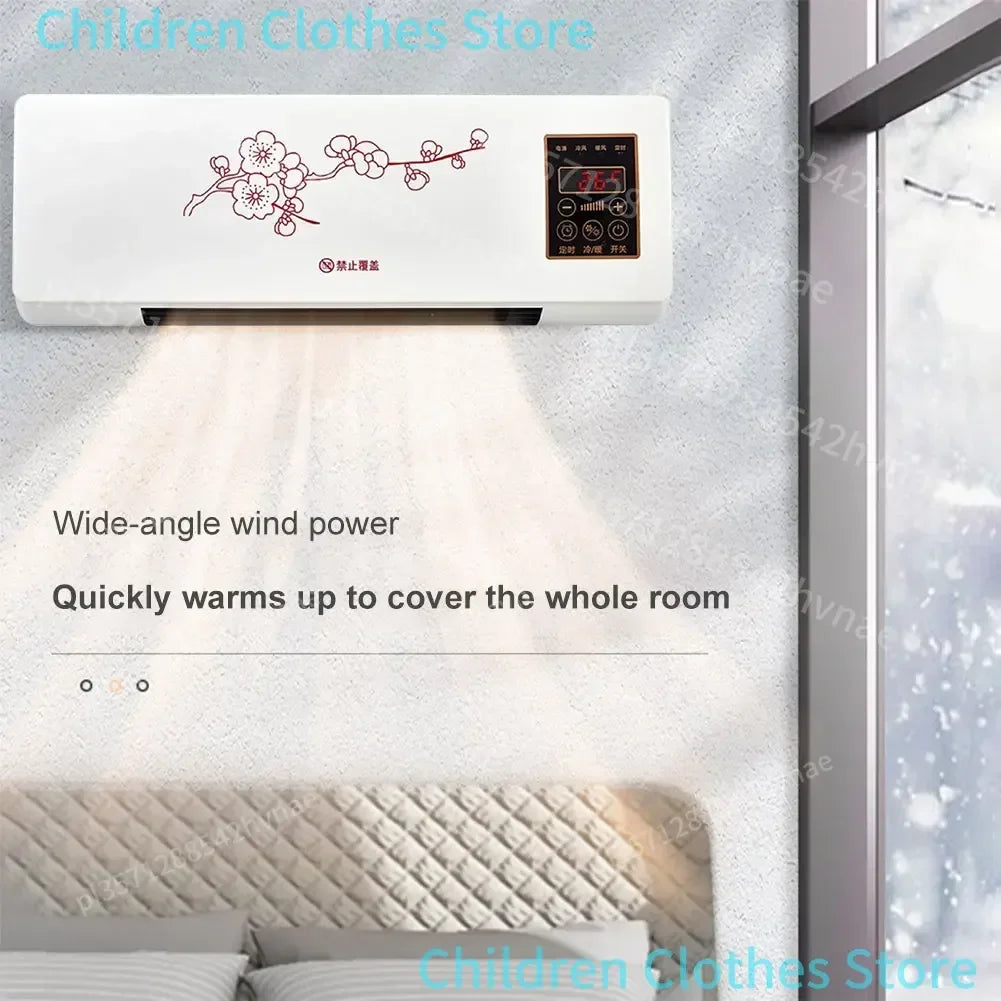 Wall Mounted Heater Cooler 1800W Remote Control Touch Screen 16-40°C