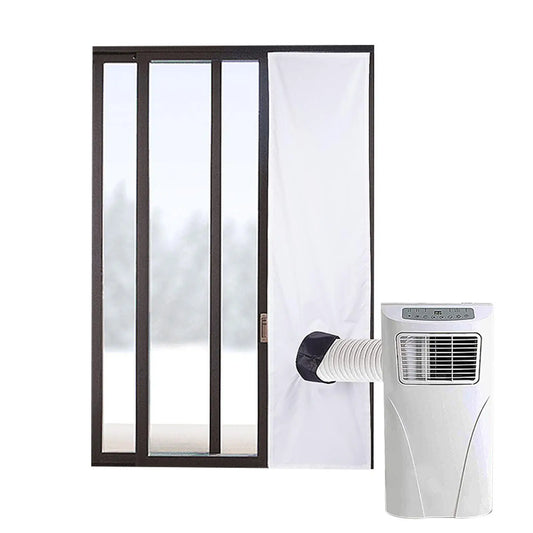 AC Window Vent Seal Kit 2m 3m Mobile Air Conditioning Sealing Cloth White
