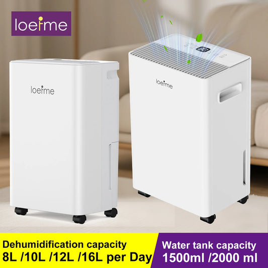 Dehumidifier 8L 10L 12L 16L/Day 24H Timer Electric Automatic Defrosting Home Bedroom 1.5L 2.0L Water Tank Wheels Pipes