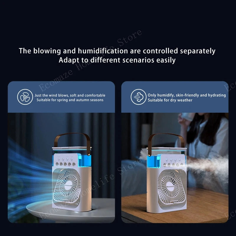Lenovo Portable Air Cooler Humidifier Fan 3 Speed Hydrocooling 5V