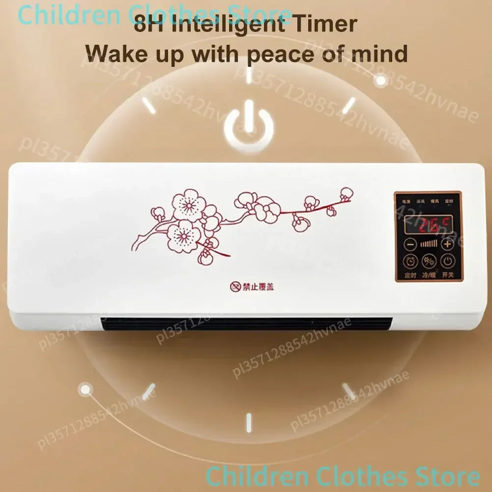 Wall Mounted Heater Cooler 1800W Remote Control Touch Screen 16-40°C