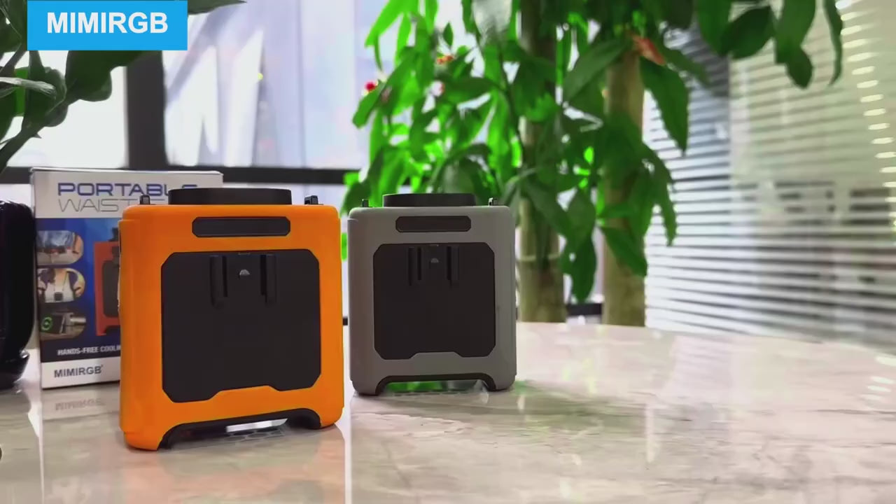 10000mAh Waist Fan 5-Speed Lightweight 40H Outdoor Hands-Free Cooling