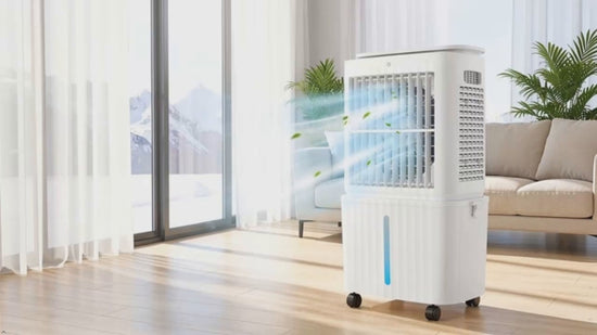 FODFINU Portable Swamp Cooler 3-Speed 3.5-Gallon Evaporative Air Conditioner