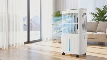 FODFINU Portable Swamp Cooler 3-Speed 3.5-Gallon Evaporative Air Conditioner