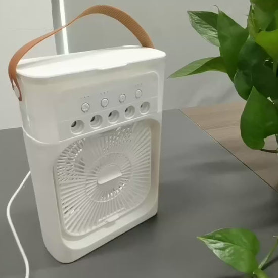 Lenovo Portable Air Cooler Humidifier Fan 3 Speed Hydrocooling 5V
