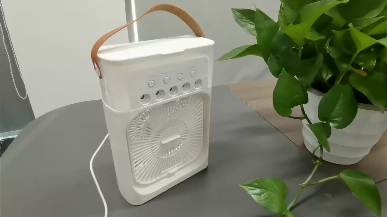Lenovo Portable Air Cooler Humidifier Fan 3 Speed Hydrocooling 5V